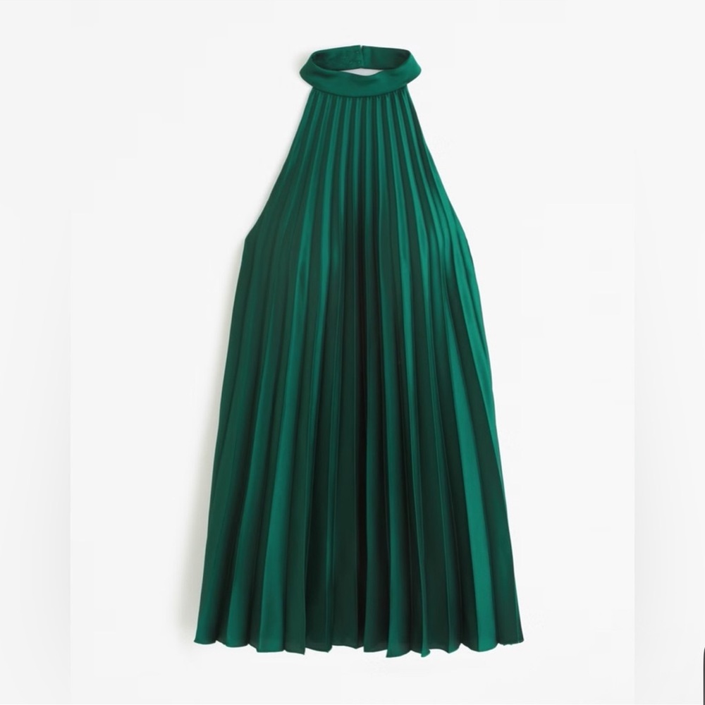 NWT Abercrombie & Fitch Teal Halter Mini Dress